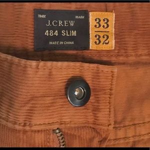 J Crew 484 Slim Corduroy Jean Pants